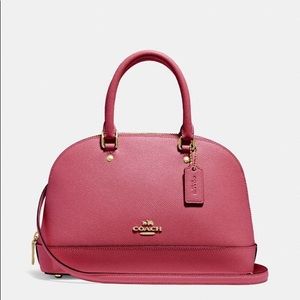 Coach Retail$350 Mini Sierra Satchel In Rouge Gold